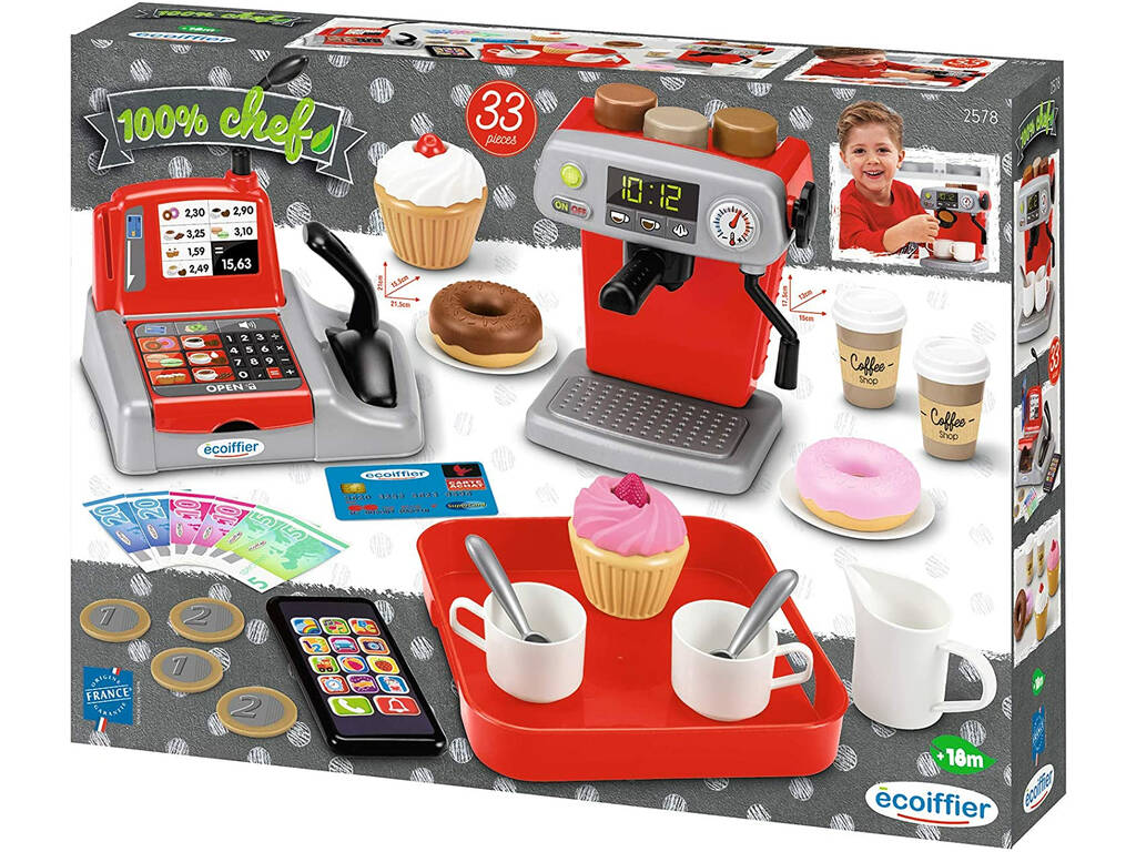 Set Coffee Shop 100% Chef Smoby 2578