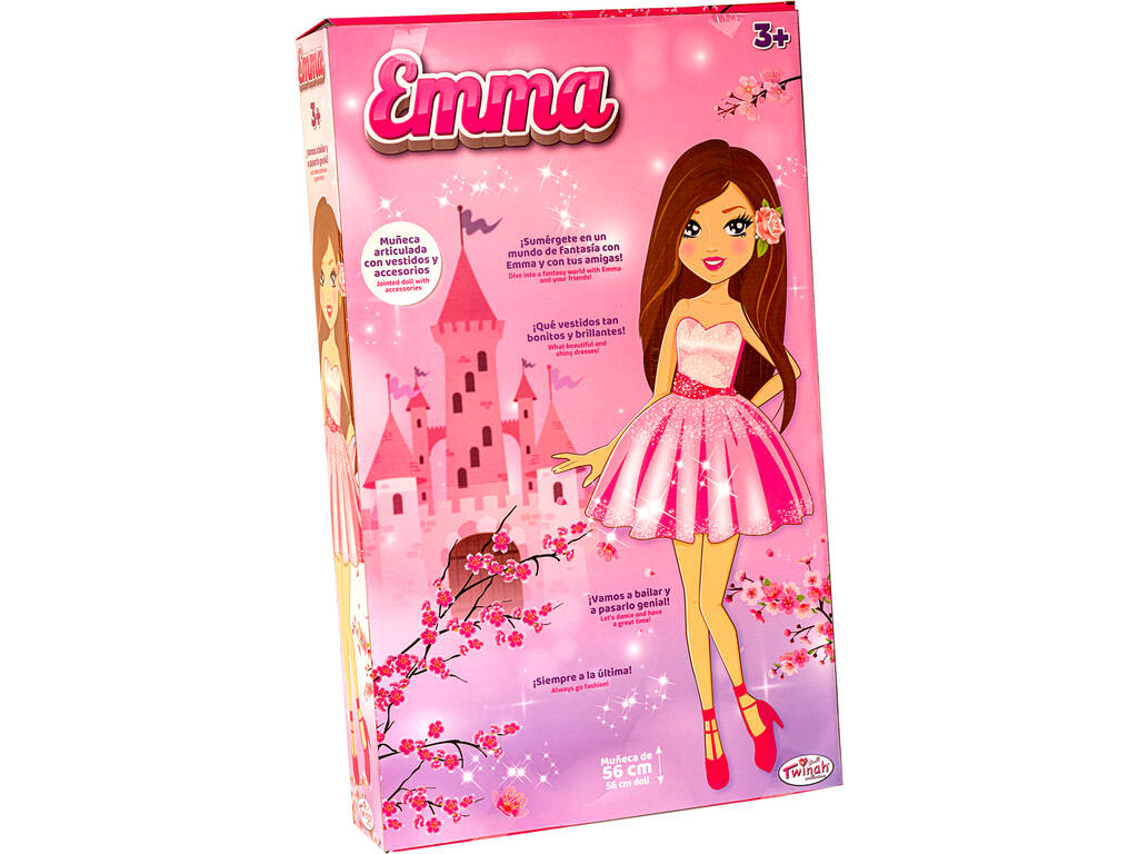 Bambola Emma Manichino Articolata 60 cm. Blu con 2 Vestiti