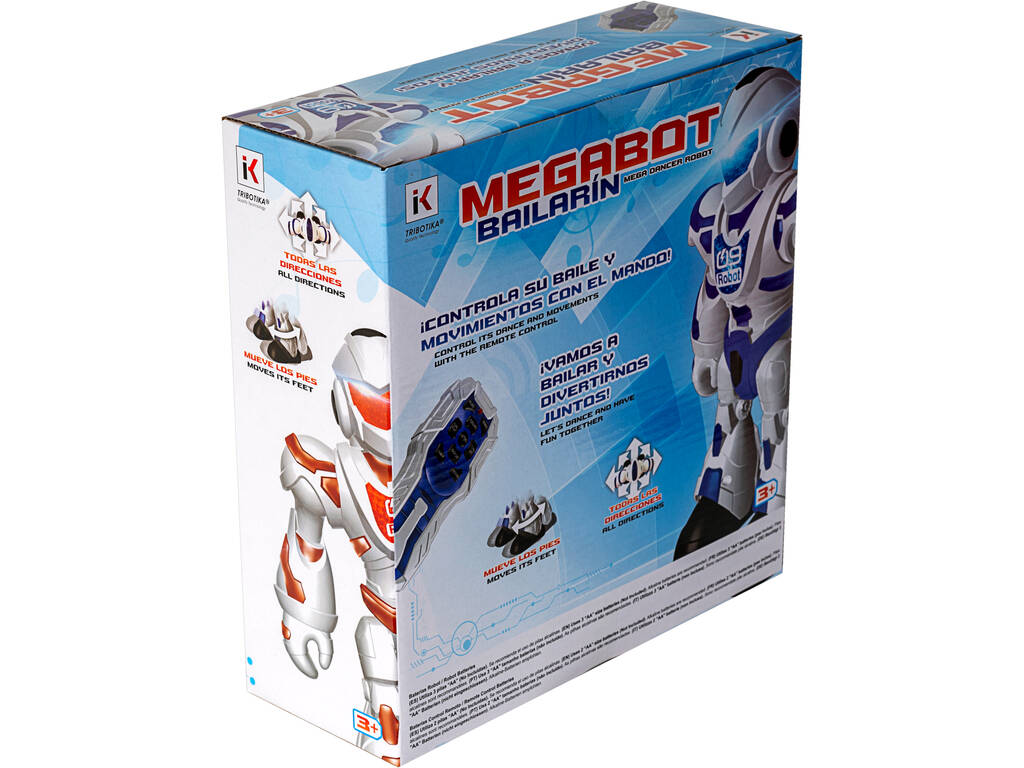 Megabot Ballerino Blu Radio Comando con Luci e Suoni