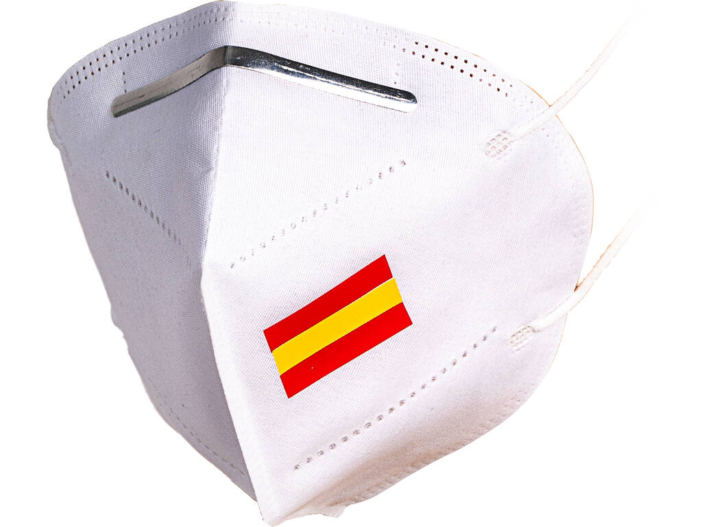 Masque Blanc Drapeau Blanc Adulte Kamabu 1