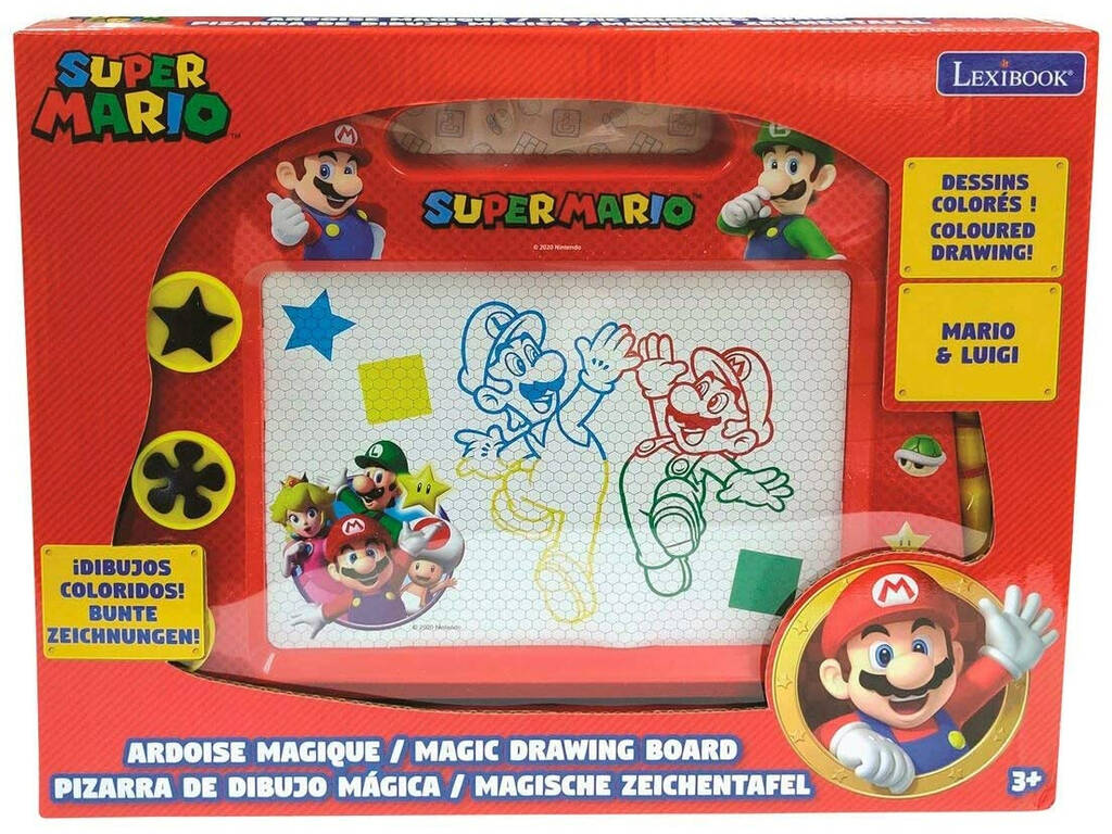 Super Mario Quadro Mágico Multicor com Acessórios Mágneticos Lexibook CRNI550