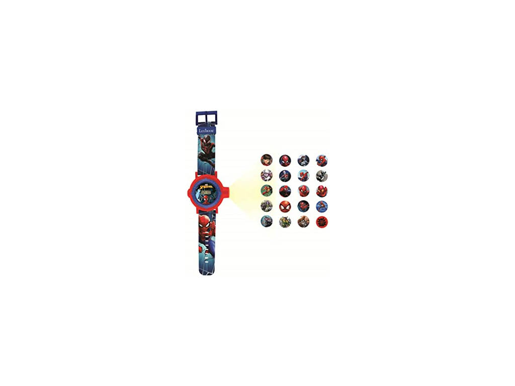 Spiderman Orologio Proiettore Digitale con 20 Proiezioni Lexibook DMW050SP