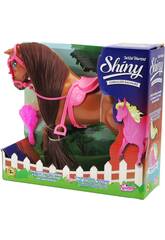Cheval Brun au Poil Long et Brosse