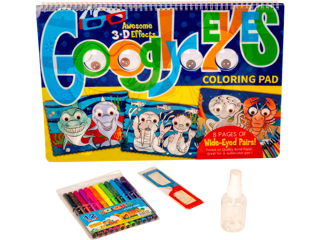 Yeux Globuleux 3D Illustrations de Coloriage des Animaux 