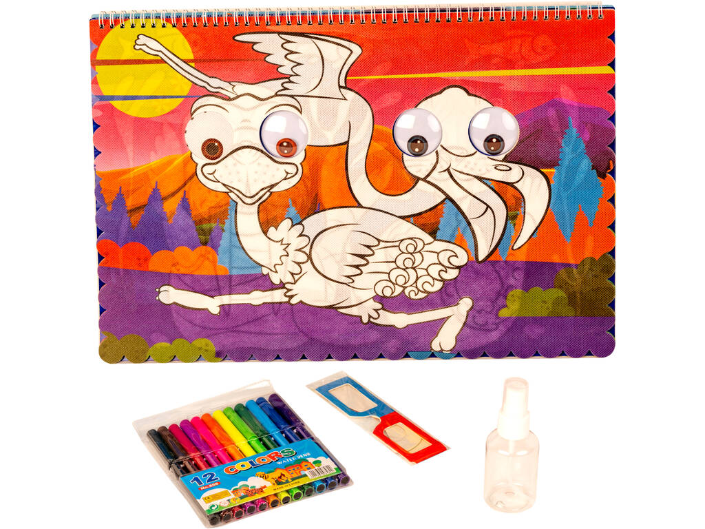 Yeux Globuleux 3D Illustrations de Coloriage des Animaux 