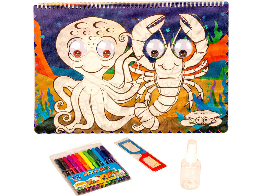 Yeux Globuleux 3D Illustrations de Coloriage des Animaux 