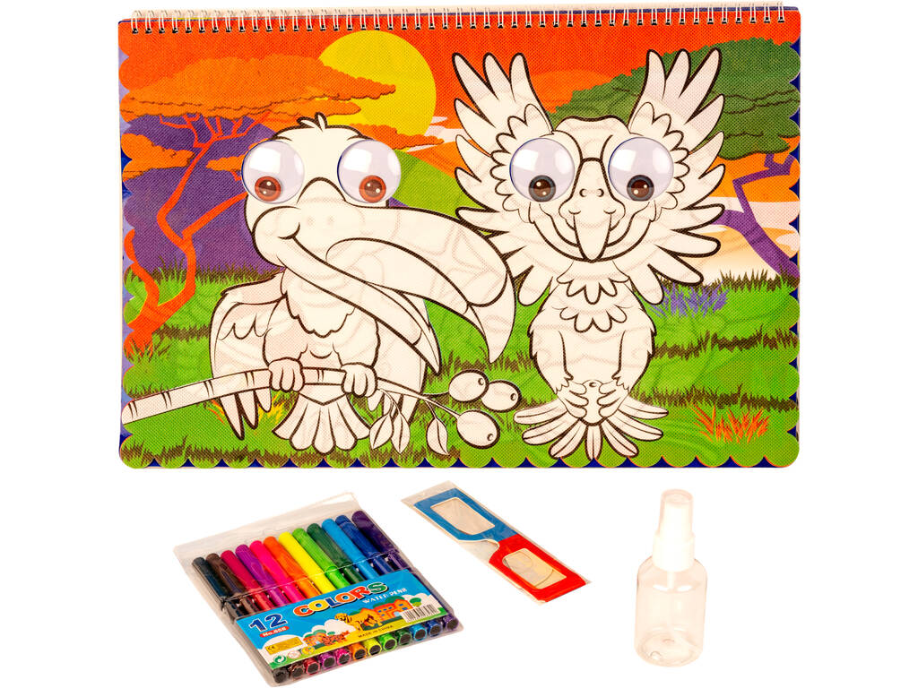 Yeux Globuleux 3D Illustrations de Coloriage des Animaux 