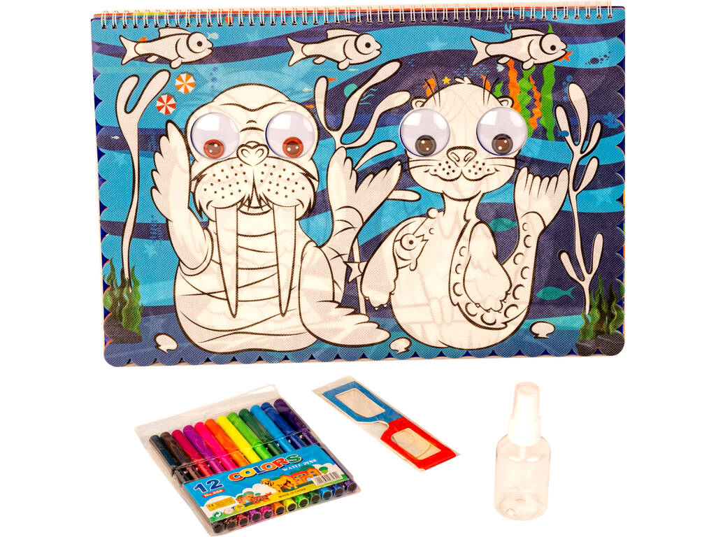 Yeux Globuleux 3D Illustrations de Coloriage des Animaux 