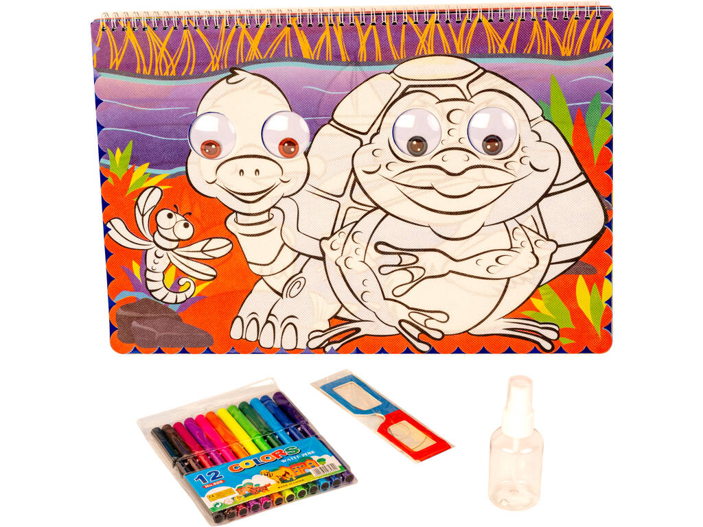 Yeux Globuleux 3D Illustrations de Coloriage des Animaux 