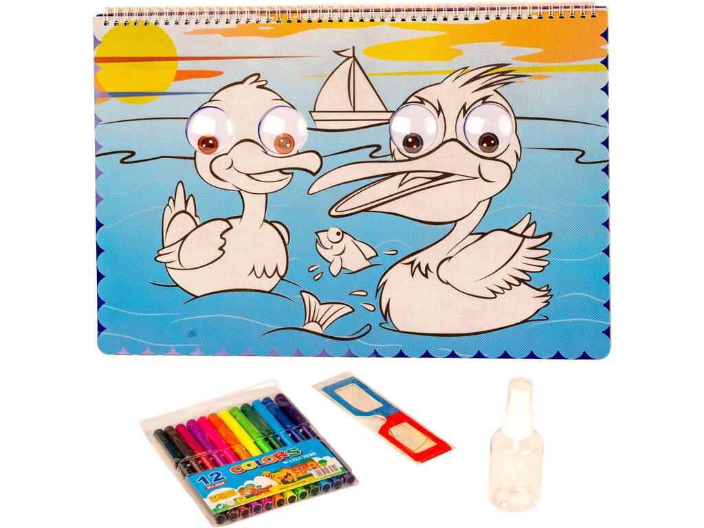 Yeux Globuleux 3D Illustrations de Coloriage des Animaux 