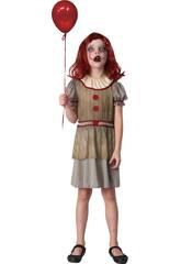 Creepy Mädchen Clown Kostüm Größe M