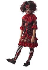 Creepy Clown Mädchen Kostüm Größe L