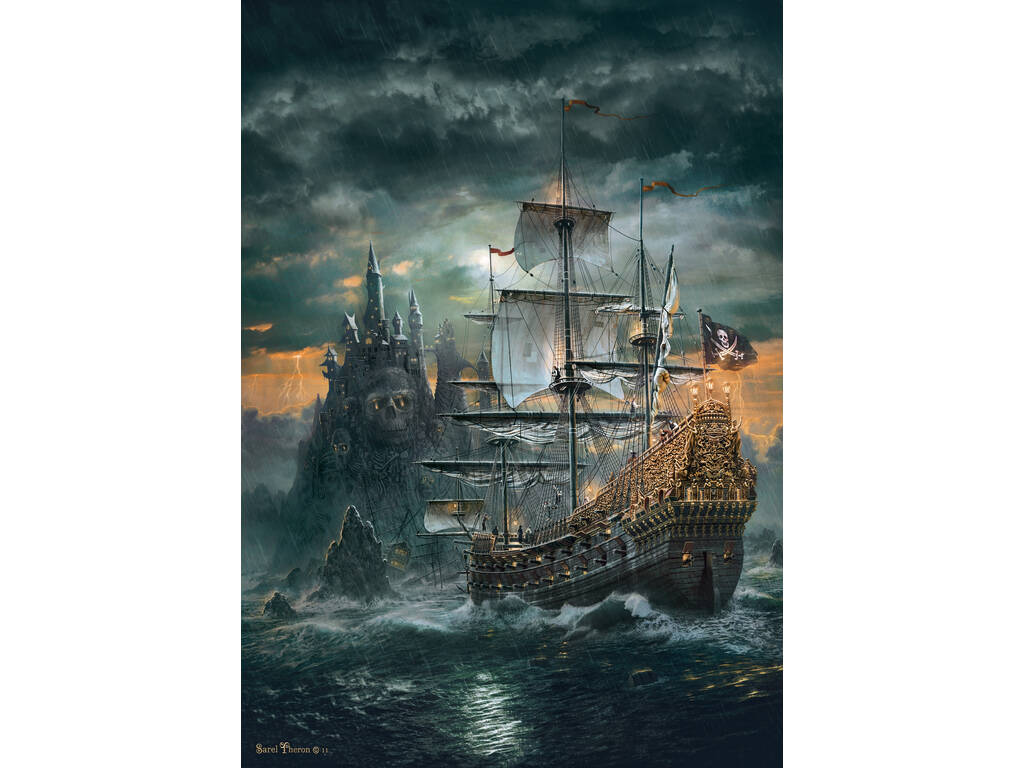 Casse-tête 1500 Bateau pirate Clementoni 31682