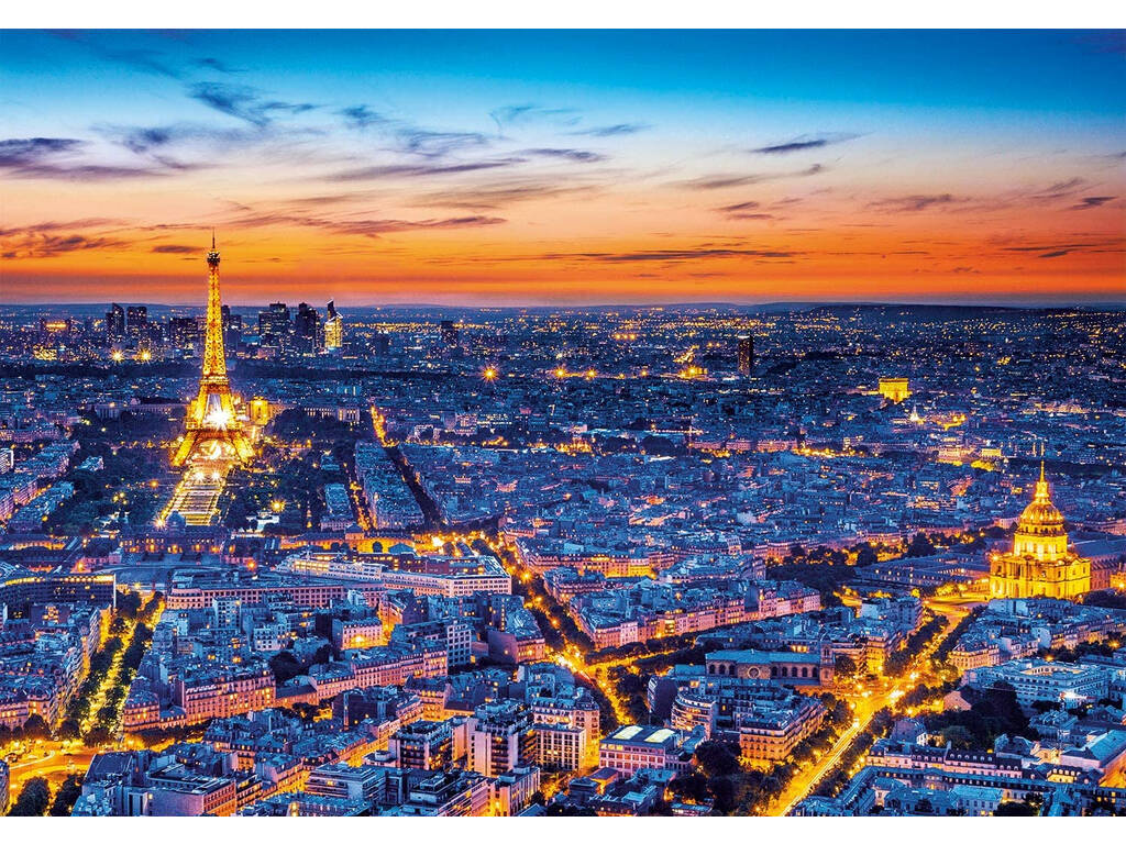 Puzzle 1500 Vue Sur Paris Clementoni 31815