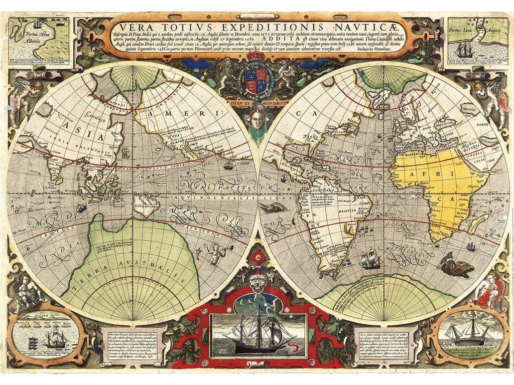 Puzzle 6000 mappa antica Clementoni 36526