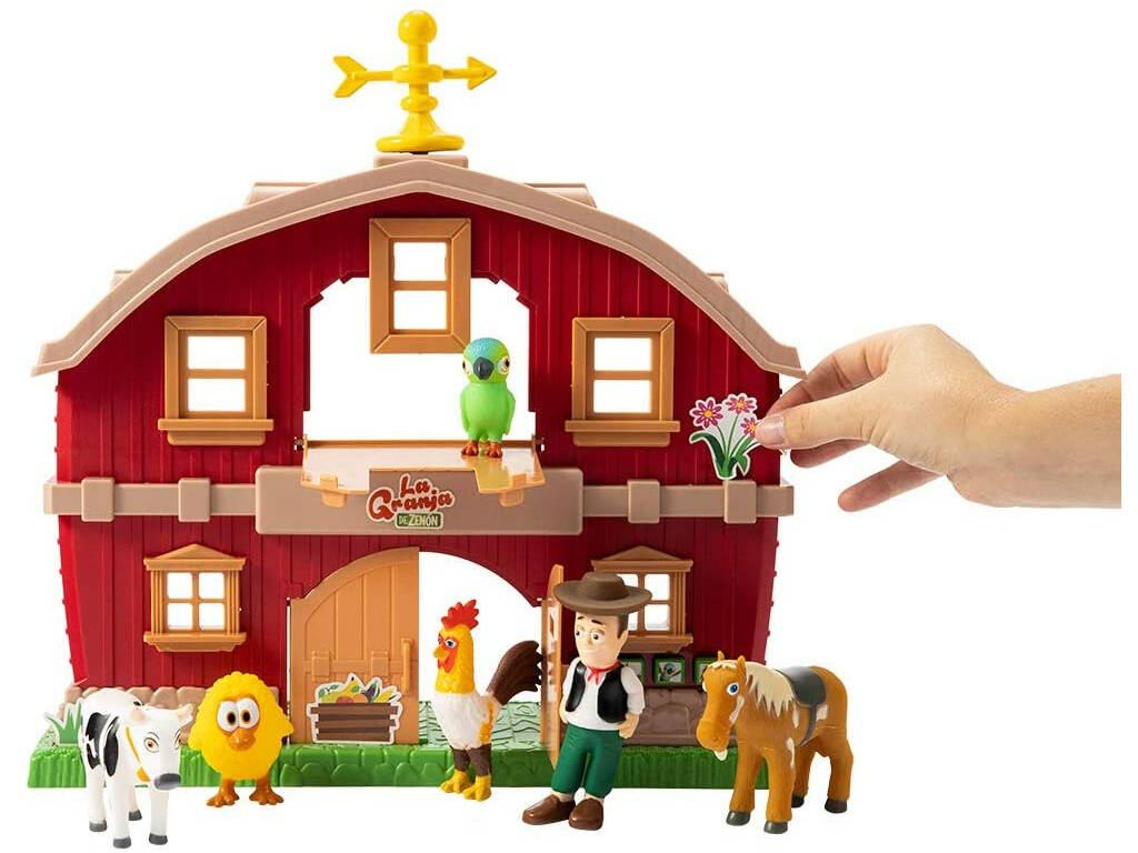 Station de Jeux La Ferme de Zenón avec des Figurines Bandai TO84300