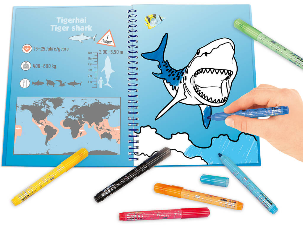 Dino World Livre de Coloriage Underwater 7300