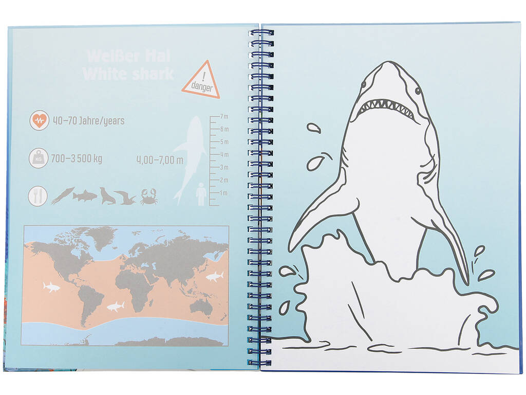 Dino World Livre de Coloriage Underwater 7300