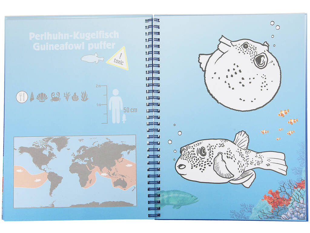 Dino World Livre de Coloriage Underwater 7300