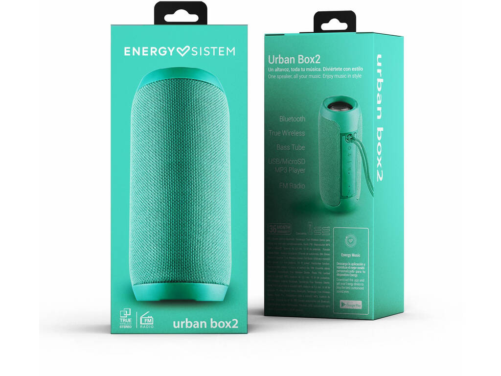 Haut-parleur Urban Box 2 Jade Energy Sistem 44933