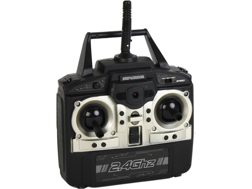 Drone Télécommandé Noir 2.4GHZ 4x32x32 cm.