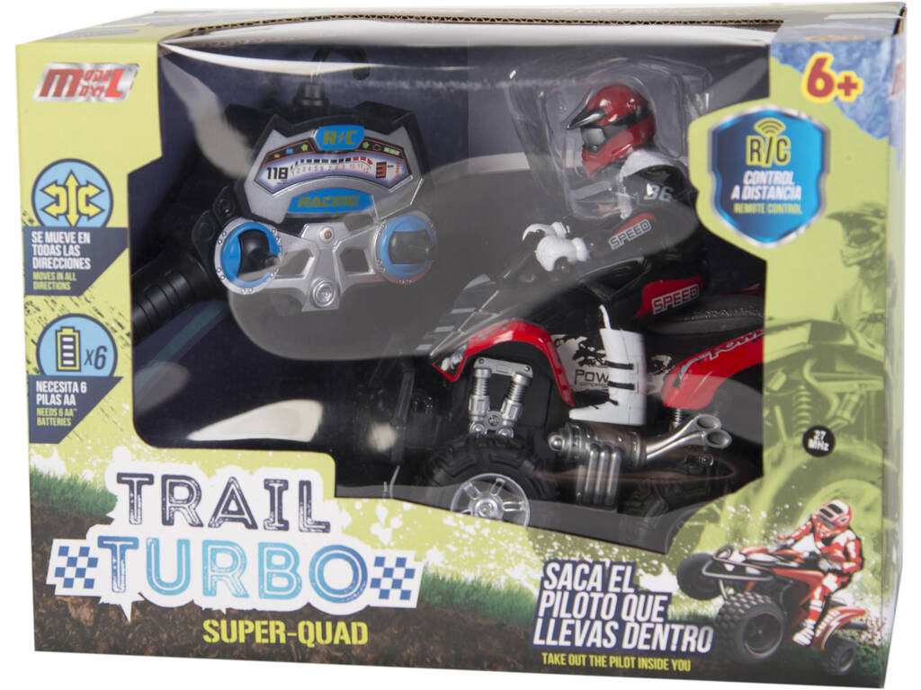 Funksteuerung 1:14 Quad Cross Country Rot mit Pilot
