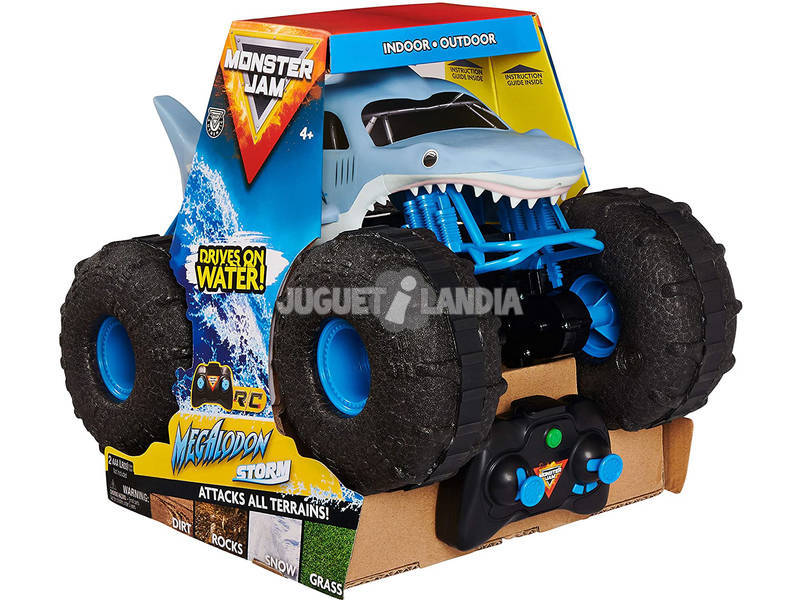 Radio Comando Monster Jam Megalodon Anfibio 1:24 Bizak 61926687
