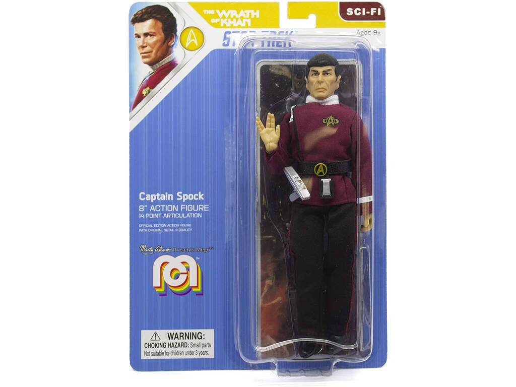 Capitaine Spock Star Trek La Colère de Khan Figurine Articulée Collection Mego Toys 62873