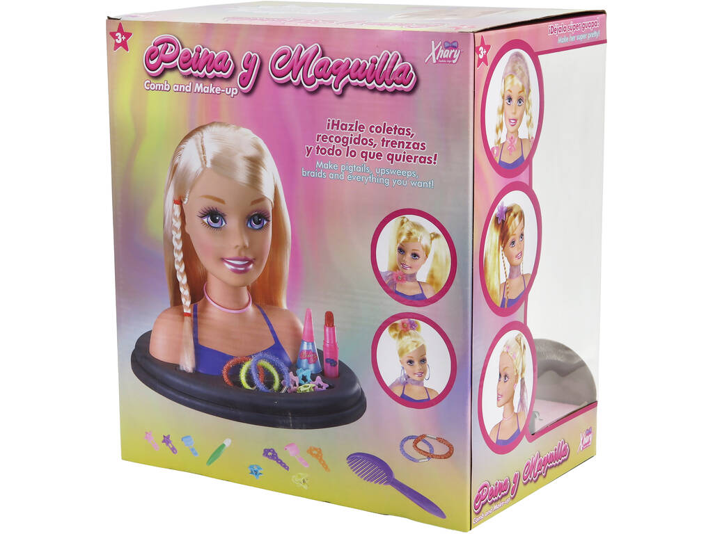 Busto Pettina e Trucca Fashion Xhary Bruna