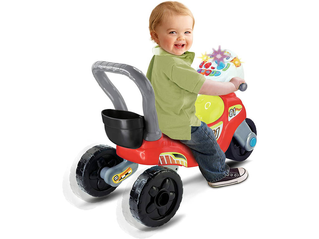 Motocicletta Da Corsa 3 In 1 Rosso e Giallo VTech 529467