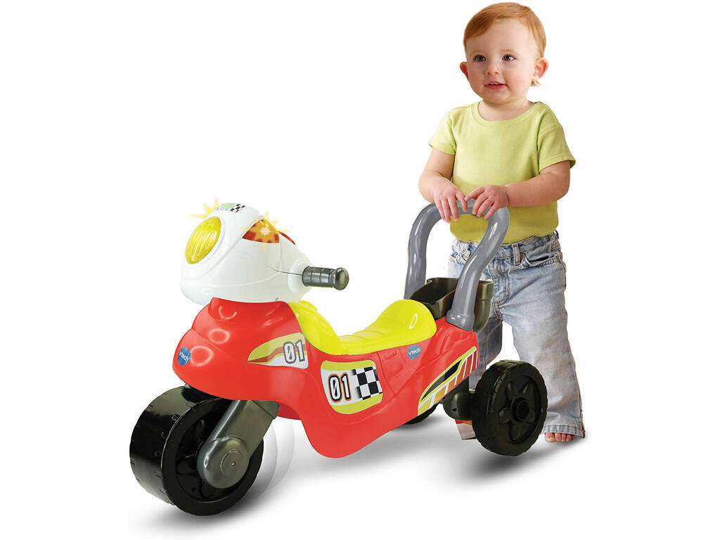 Motocicletta Da Corsa 3 In 1 Rosso e Giallo VTech 529467