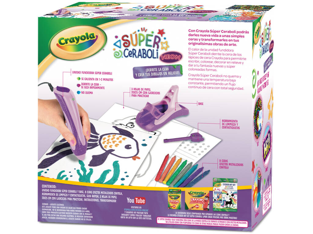 Crayola Súper Ceraboli Licorne Au Néon 25-0507