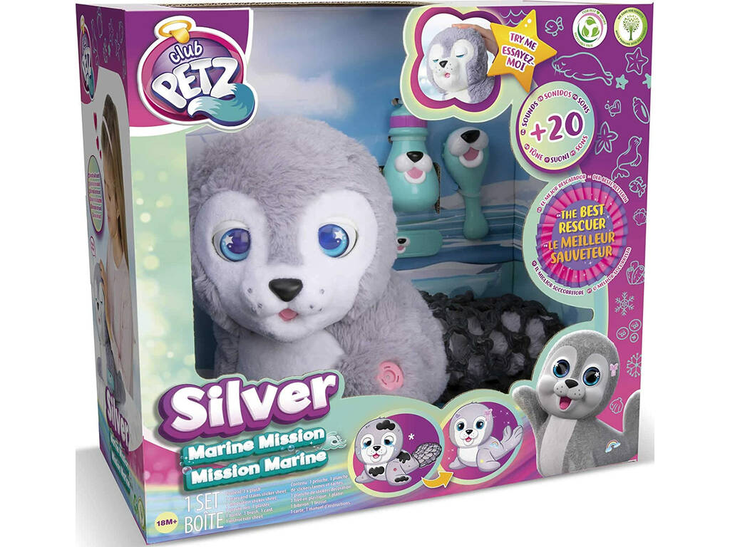 Peluche Silver Marine Mission IMC Toys 96164