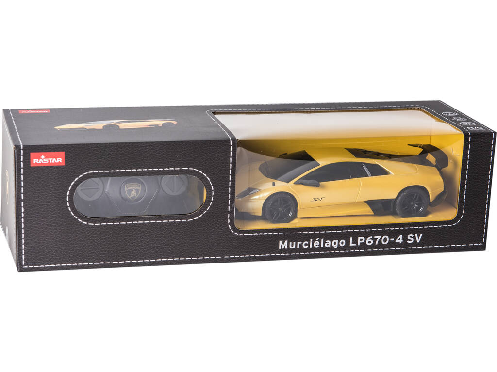 Radio Comando 1:24 Lamborghini Murcielago 670-4 SV Giallo