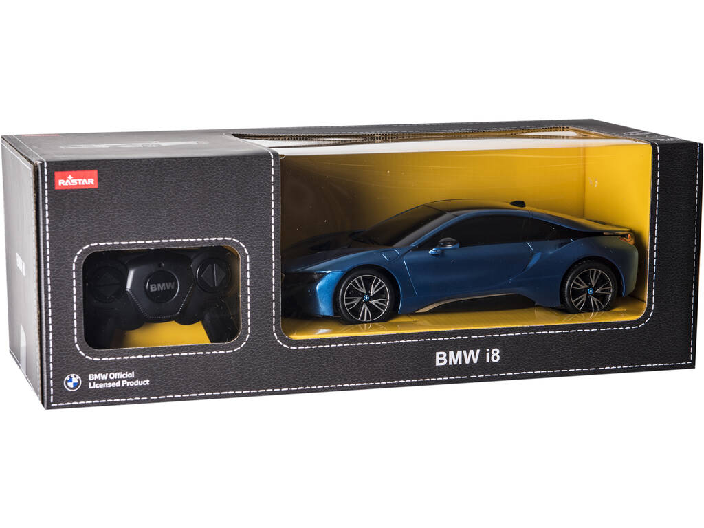 Radio Comando 1:18 BMW I8 Blu
