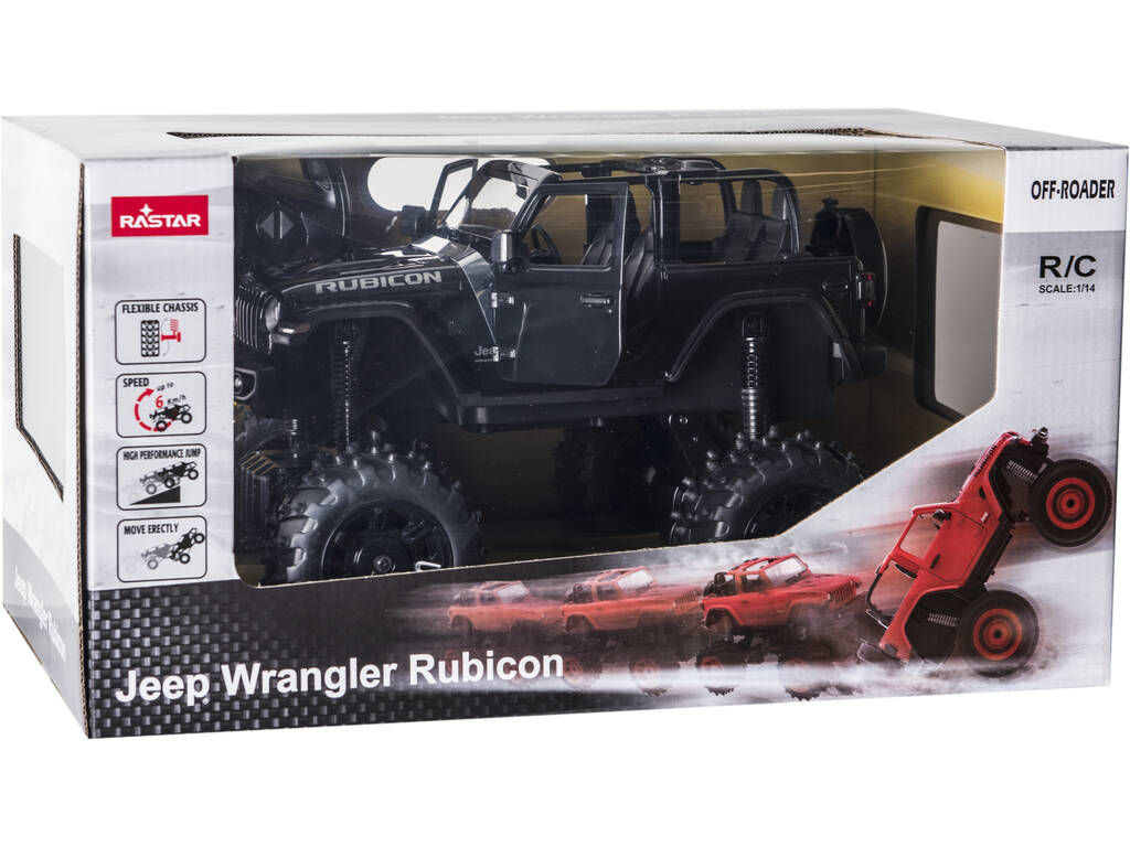 Auto Radio Comando 1:14 Jeep Wrangler Rubicon Nero