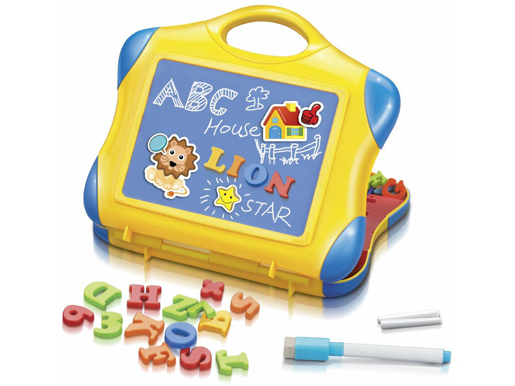 Tableau Mallette Magnetique 2 en 1 Jaune