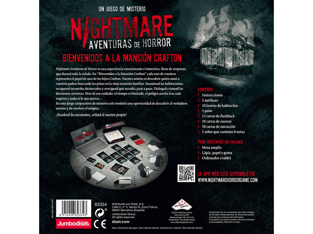 Nightmare Aventuras de Horror Diset 62334