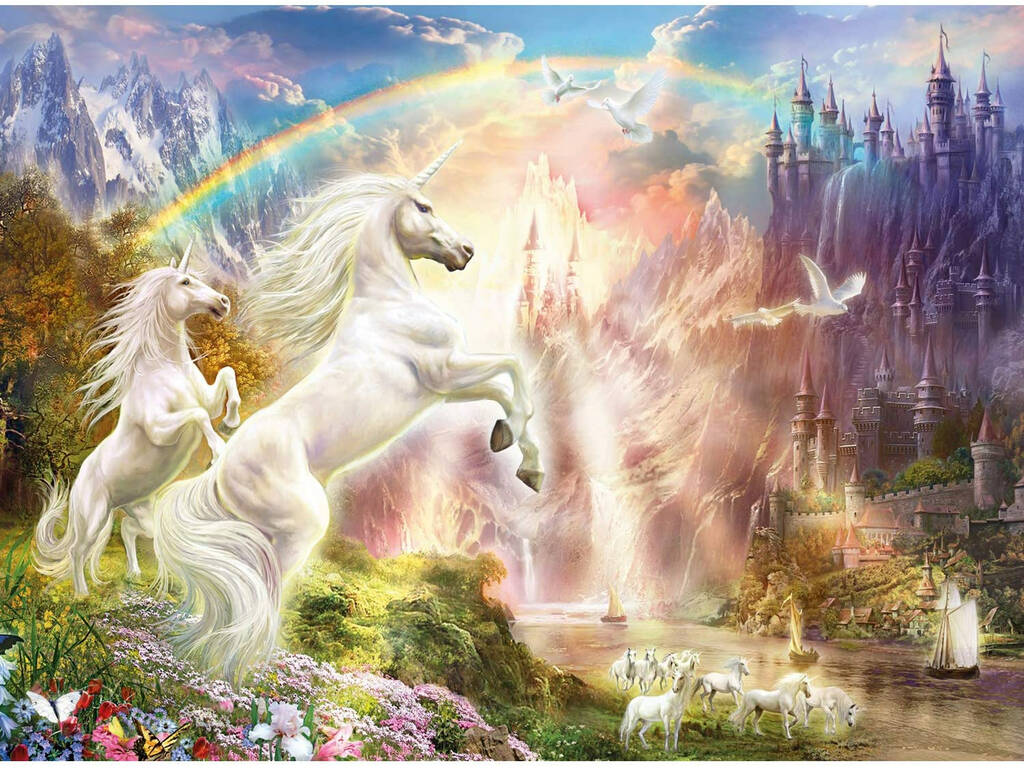Puzzle 500 Coucher de Soleil Licorne Clementoni 35054