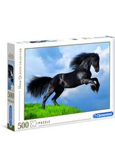 Puzzle 500 Cheval Noir Clementoni 35071