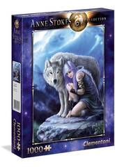 Puzzle 1000 Anne Stokes Beschützer Clementoni 39465