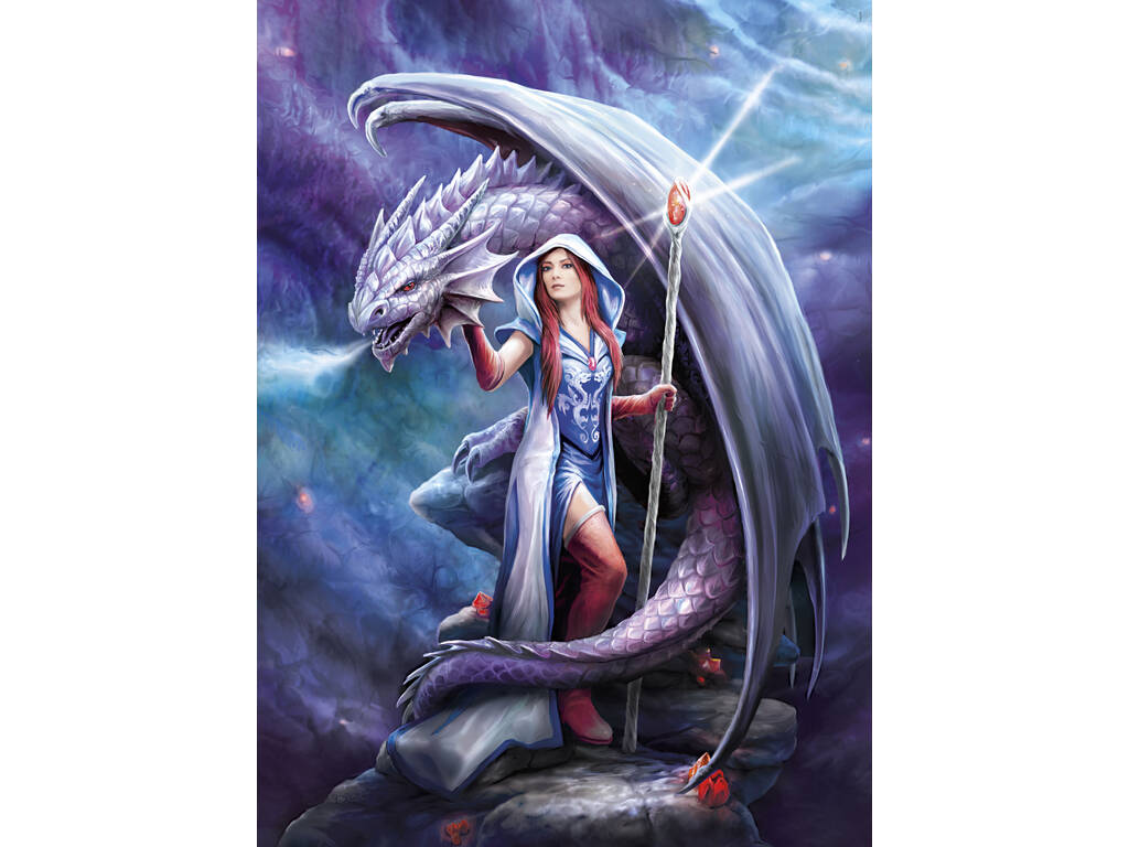 Puzzle 1000 Anne Stokes Dragon Mage Clementoni 39525