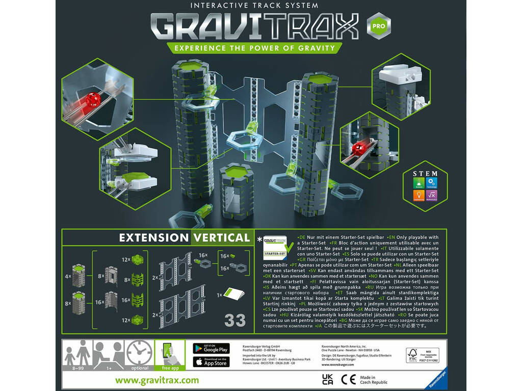 Gravitrax Espansione Pro Vertical Ravensburger 26816