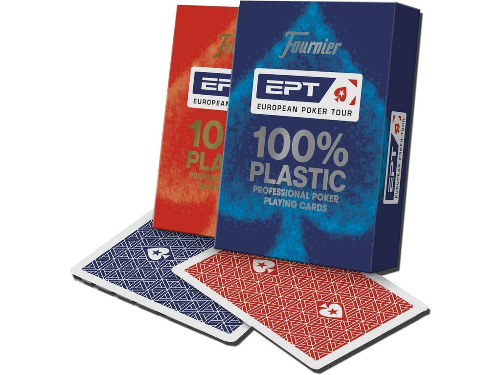 Jer de Cartes Poker EPT 100% Plástique Fournier 1040724