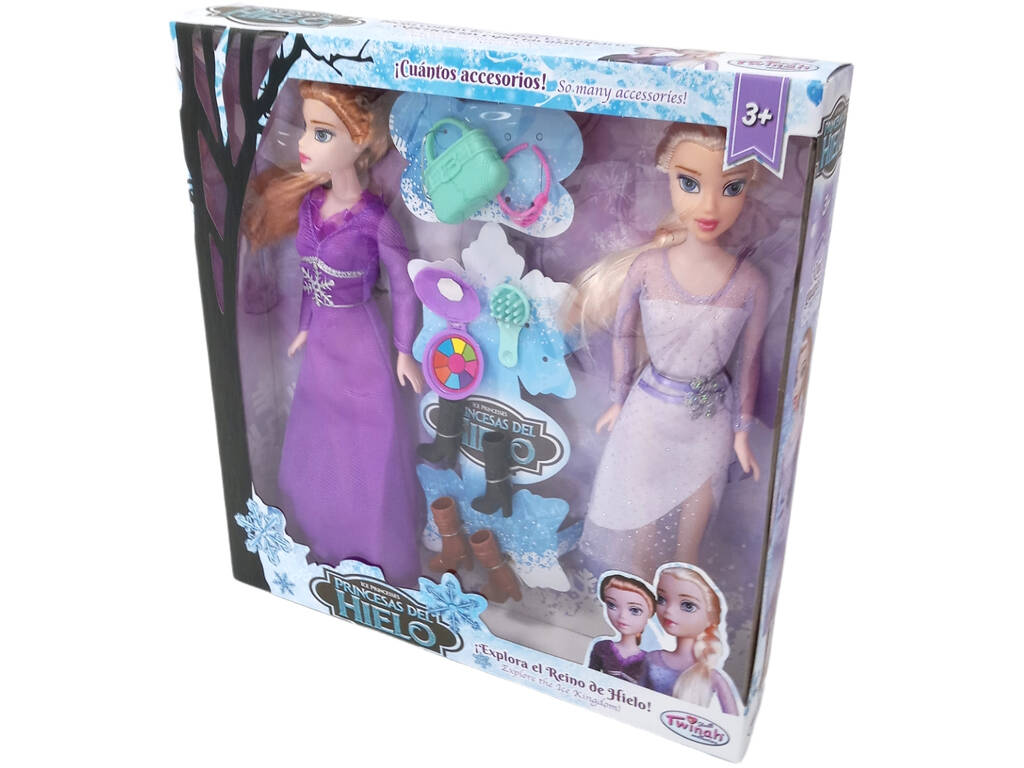 Principesse del Ghiaccio Set Due Bambole e Accessori