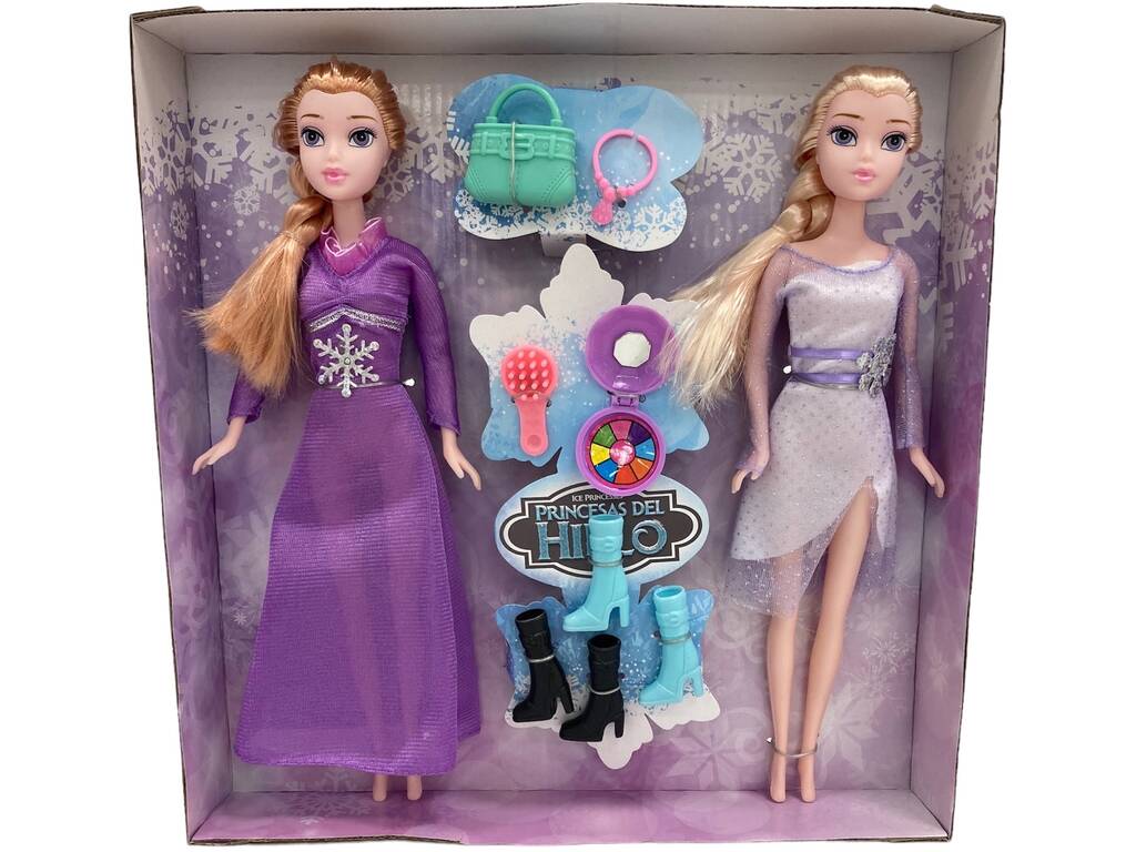Principesse del Ghiaccio Set Due Bambole e Accessori