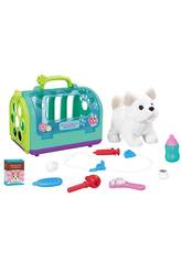 Chiot Marcheur avec Cage Bleue et des Accessoires