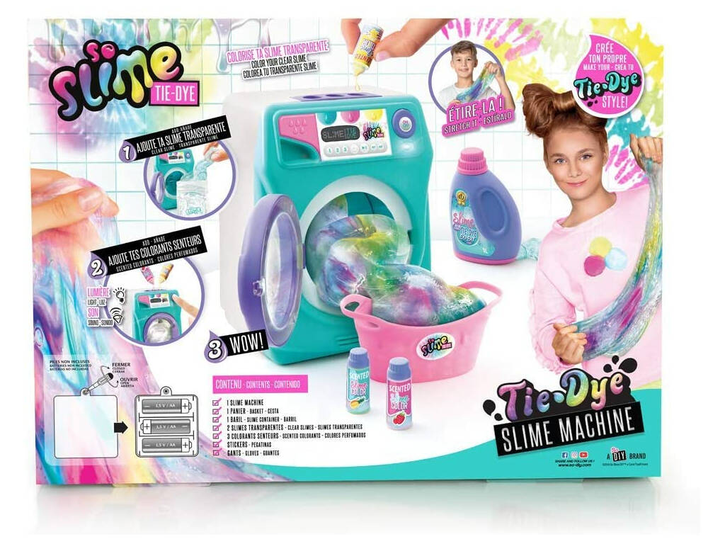 So Slime Tie Dye Slime Machine Lavatrice Canal Toys SSC134