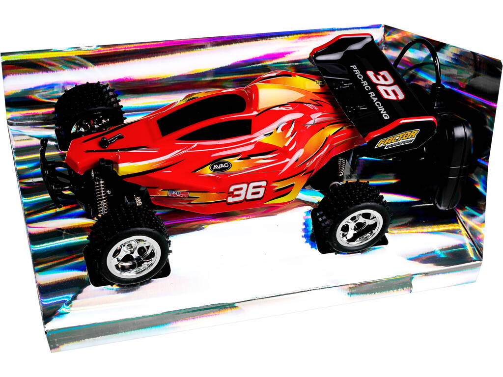 Radio Comando 29 cm. Buggy Factor Telecomandato Rosso