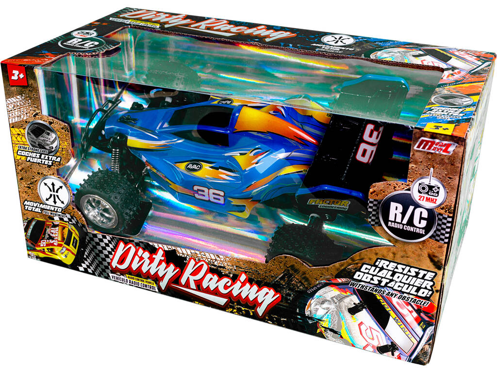Radio Comando 29 cm. Buggy Fattore Telecomandato Blu